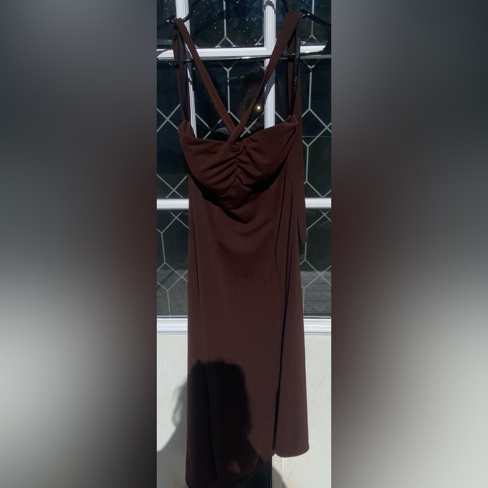 Bisou Bisou short brown dress